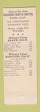 Matchbook Cover - Bun Boy Wills Coffee Shop Baker Barstow CA