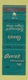 Matchbook Cover - Ozzie's Restaurant City of Commerce CA