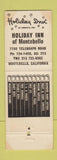 Matchbook Cover - Holiday Inn Montebello CA WEAR