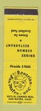 Matchbook Cover - Bavarian Inn San Mateo CA