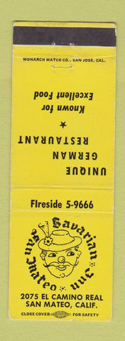 Matchbook Cover - Bavarian Inn San Mateo CA