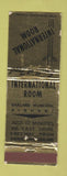 Matchbook Cover - International Room Oakland Municipal Airport CA