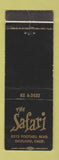 Matchbook Cover - The Safari Oakland CA