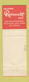 Matchbook Cover - Roosvelt Hotel Hollywood CA WEAR