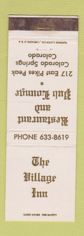 Matchbook Cover - The Village Inn Colorado Springs