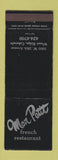 Matchbook Cover - Mon Petit French Restaurant Wheatridge Colorado