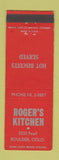 Matchbook Cover - Roger's Kitchen Boulder Colorado biscuits