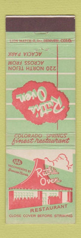 Matchbook Cover - Ruth's Oven Colorado Springs