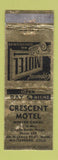 Matchbook Cover - Crescent Motel Walsenburg Colorado WEAR