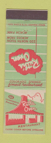 Matchbook Cover - Ruth's Oven Colorado Springs