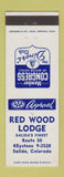 Matchbook Cover - Red Wood Lounge Salida Colorado