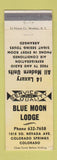 Matchbook Cover - Blue Moon Lodge Colorado Springs STAINED