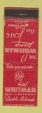 Matchbook Cover - Whitman Hotel Pueblo Colorado