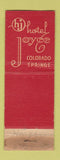 Matchbook Cover - Whitman Hotel Pueblo Colorado