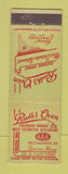 Matchbook Cover - Ruth's Oven Colorado Springs WEAR