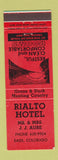 Matchbook Cover - Rialto Hotel Eads Colorado