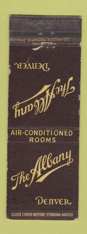 Matchbook Cover - Albany Hotel Denver Colorado WORN