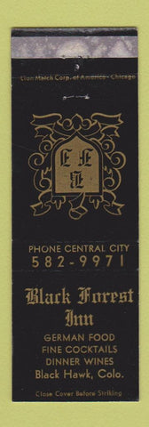 Matchbook Cover - Black Forest Inn Black Hawk Colorado WEAR