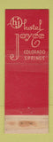 Matchbook Cover - Whitman Hotel Pueblo Colorado