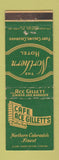 Matchbook Cover - North Pole Colorado Santa Claus Colorado Springs GREEN