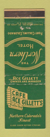 Matchbook Cover - North Pole Colorado Santa Claus Colorado Springs GREEN