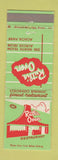 Matchbook Cover - Ruth's Oven Colorado Springs