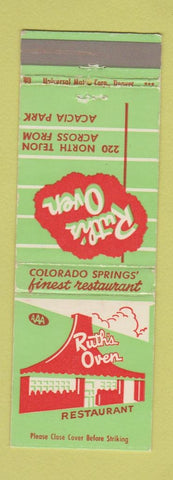 Matchbook Cover - Ruth's Oven Colorado Springs