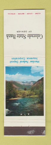 Matchbook Cover - Colorado State Bank Denver Colorado