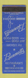 Matchbook Cover - Bennetts Restaurant Denver Colorado