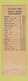 Matchbook Cover - Ruth's Oven Colorado Springs