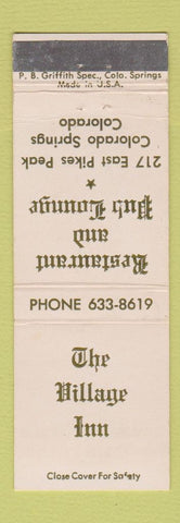Matchbook Cover - Village Inn Colorado Springs Restaurant