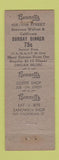 Matchbook Cover - Bennetts Restaurant Denver Colorado WEAR