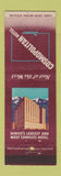 Matchbook Cover - Cosmopolitan Hotel Denver Colorado