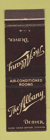 Matchbook Cover - Albany Hotel Denver Colorado