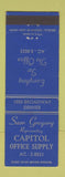 Matchbook Cover - Capitol Office Supply Denver Colorado