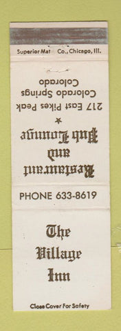 Matchbook Cover - Village Inn Colorado Springs Restaurant