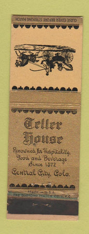 Matchbook Cover - Teller House Central City Colorado