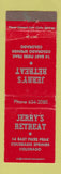 Matchbook Cover - Jerry's Retreat Colorado Springs