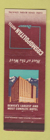 Matchbook Cover - Cosmopolitan Hotel Denver Colorado