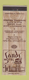 Matchbook Cover - Sands Motel Fayetteville AR