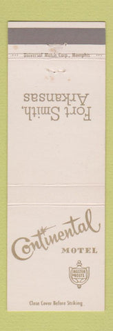 Matchbook Cover - Continental Hotel Fort Smith AR