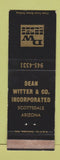 Matchbook Cover - Dean Witter Investments Scottsdale AZ WEAR