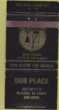Matchbook Cover - Our Place McCook NE 30 Strike