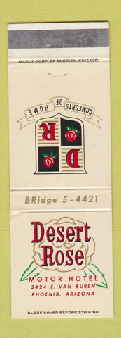 Matchbook Cover - Desert Rose Motor Hotel Phoenix AZ
