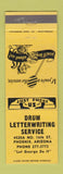 Matchbook Cover - Drum Letter Writing Service Phoenix AZ