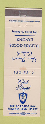 Matchbook Cover - Club Royal Kearney AZ WEAR
