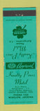 Matchbook Cover - Knotty Pine Motel Winslow AZ low phone #