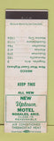 Matchbook Cover - Uptown Motel Nogales AZ STAINED