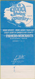 Matchbook Cover - Farmers Merchants Bank Bridgeton NJ