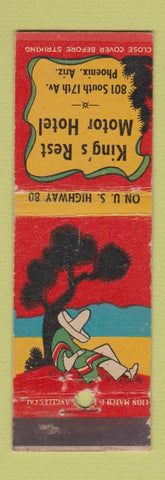 Matchbook Cover - King's Rest Motor Hotel Phoenix AZ WEAR